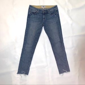 Paige Jeans Skyline Ankle Peg Distressed